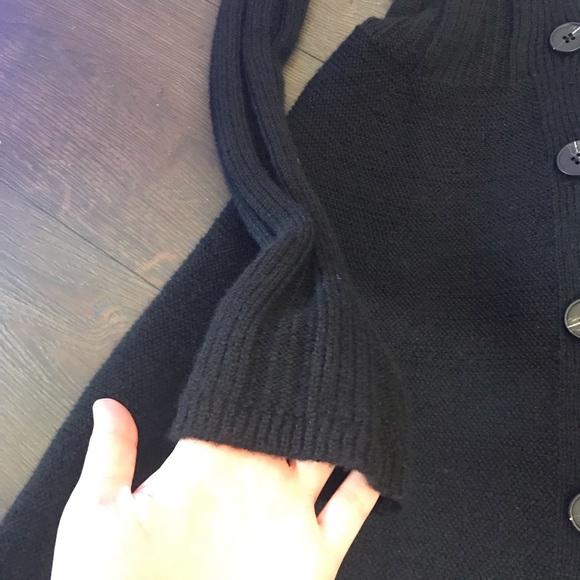 Black Knit Long Sleeve Sweater Dress - Picture 7 of 13